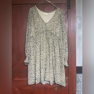 Animal print boutique dress size small